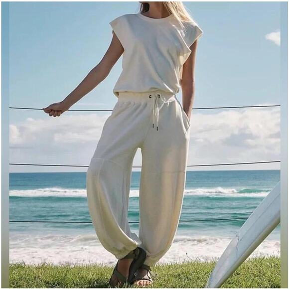Free People Pants - Cream free people jumpsuit